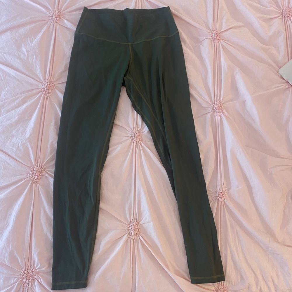 Army green high waisted leggings